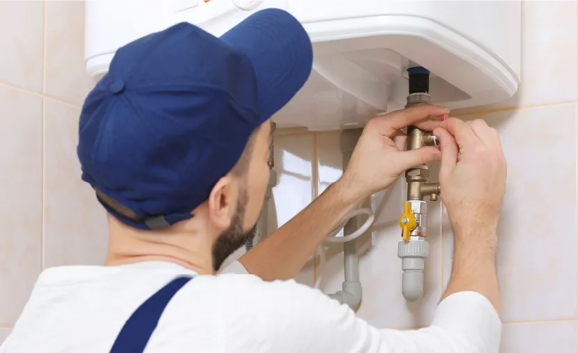 técnico de reparación de termas
